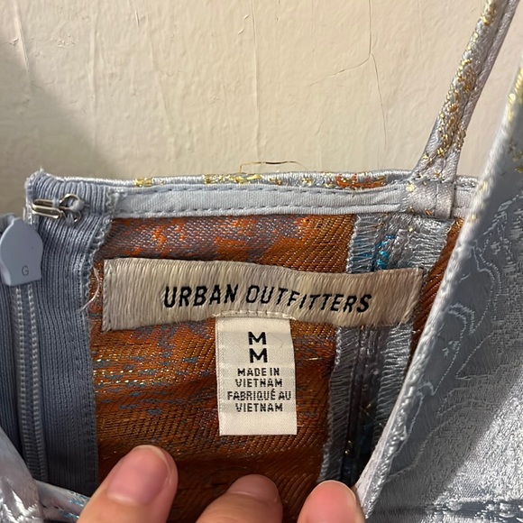 Urban Outfitters Cassie Satin Strappy Mini Dress - Picture 2 of 12